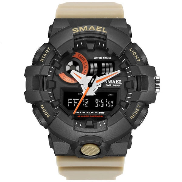 New Camouflage Military Watch SMAEL Watch Men Sports Watch LED