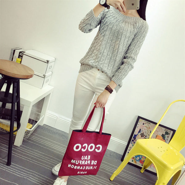 Danjeaner Fashion Casual 9 Colours Women Sweater Pullovers Retro