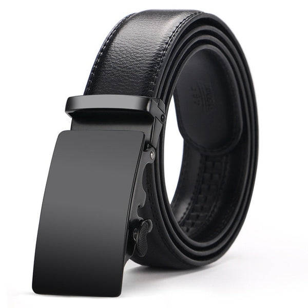 New Brand Designer Pure black belt buckle High Quality Cinturones