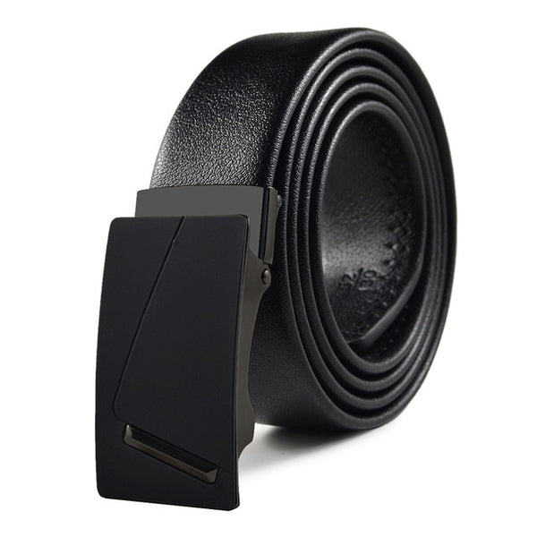 New Brand Designer Pure black belt buckle High Quality Cinturones