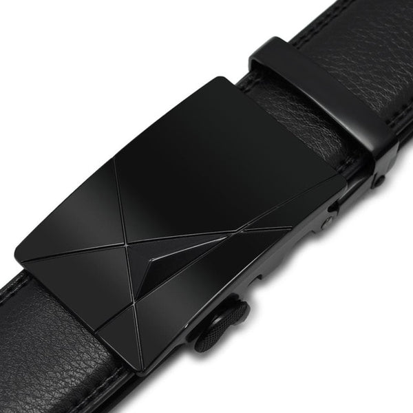 New Brand Designer Pure black belt buckle High Quality Cinturones
