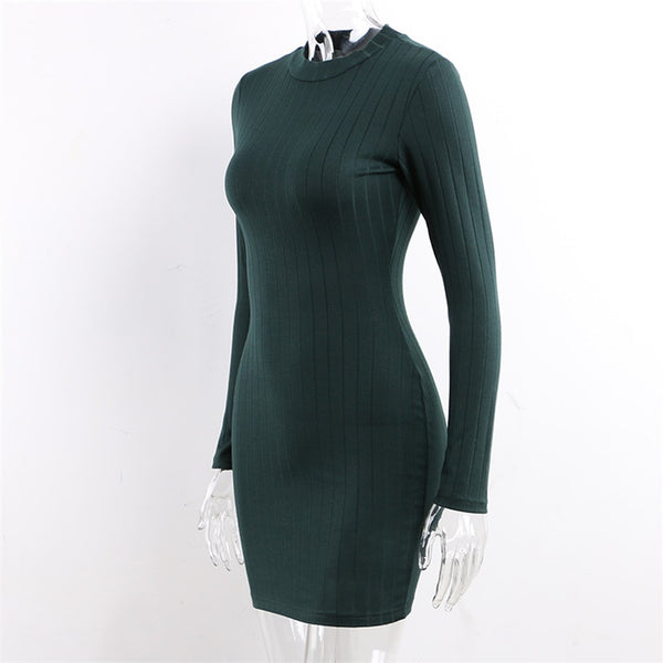 Ribbed Sweater Dress