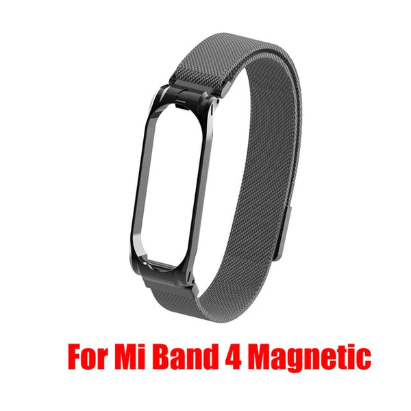 Stainless Steel For Xiaomi Mi Band 2 3 4 Strap Wristband Smart Watch Strap