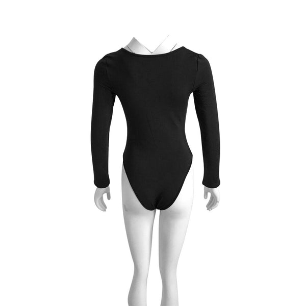 Ribbed Cutout Bodysuit