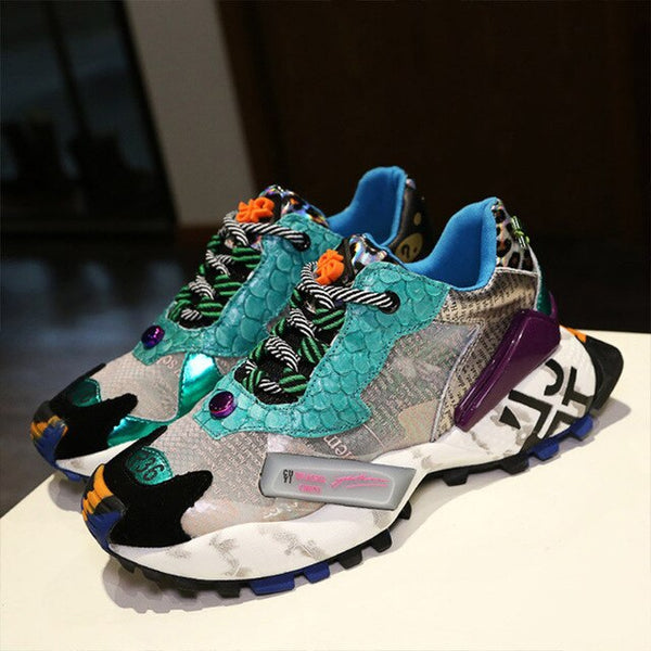 Trend Sneakers Women Mesh Breathable Walking Shoes