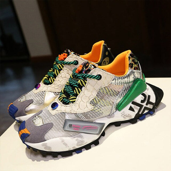 Trend Sneakers Women Mesh Breathable Walking Shoes