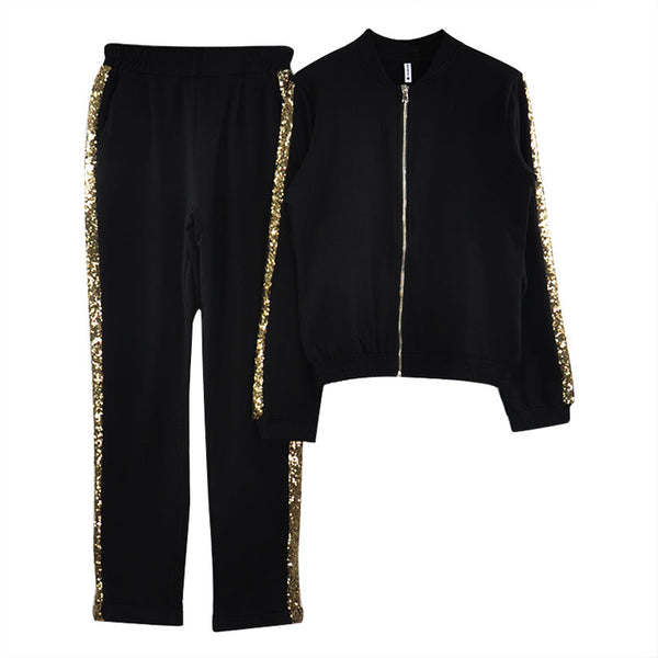 Women Casual Cotton Tracksuit Women 2 Piece Set Zipper Jacket and Pants