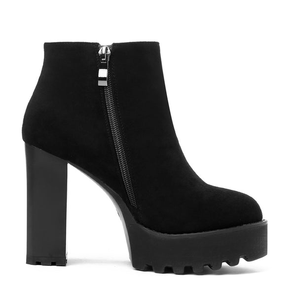 Platform Ankle Boots Women Autumn Winter Lady Shoes Fashion