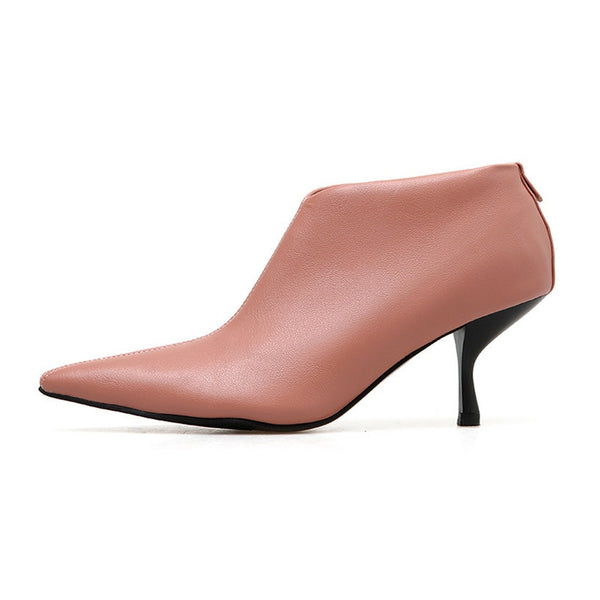 2019 Ins Autumn Early Winter Boots Women High Heels Shoes Pointed t