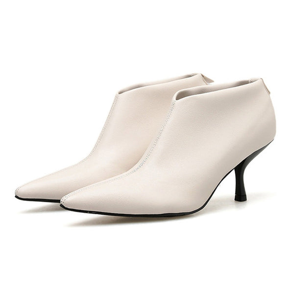2019 Ins Autumn Early Winter Boots Women High Heels Shoes Pointed t