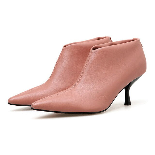 2019 Ins Autumn Early Winter Boots Women High Heels Shoes Pointed t