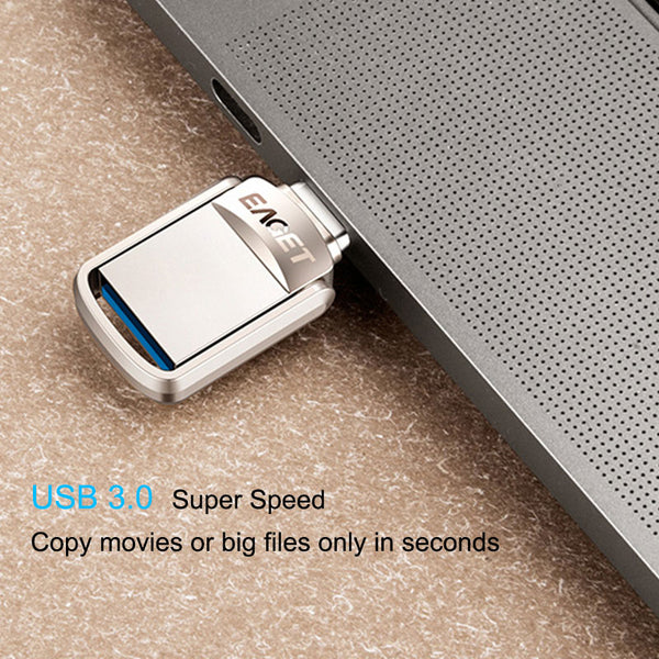 EAGET USB Flash Drive Pendrive For Micro Phone USB 3.0 Mini Pen Drives 128GB 32GB