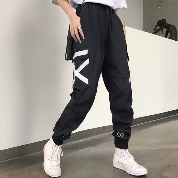 Plaid Zip-Pocket Joggers