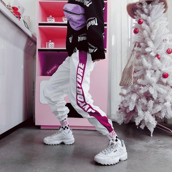 Plaid Zip-Pocket Joggers
