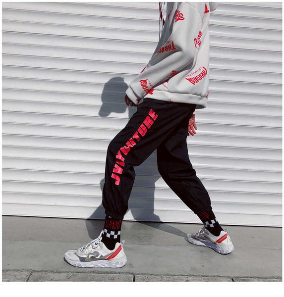 Plaid Zip-Pocket Joggers