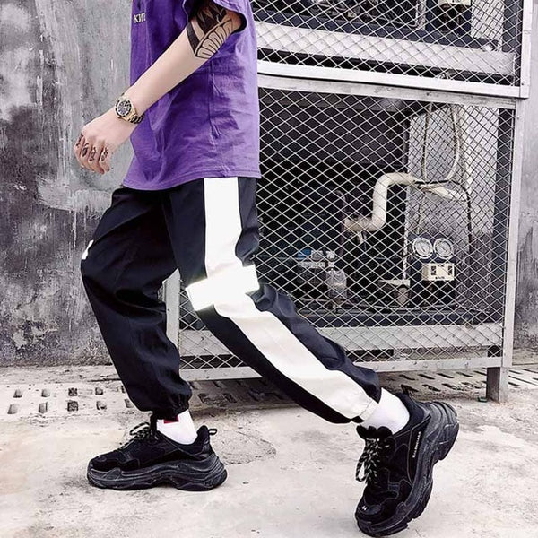 Plaid Zip-Pocket Joggers