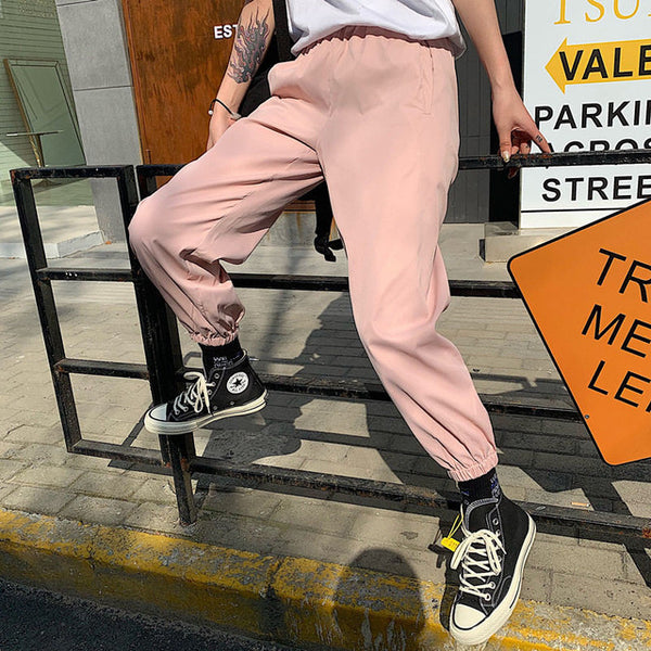 Plaid Zip-Pocket Joggers