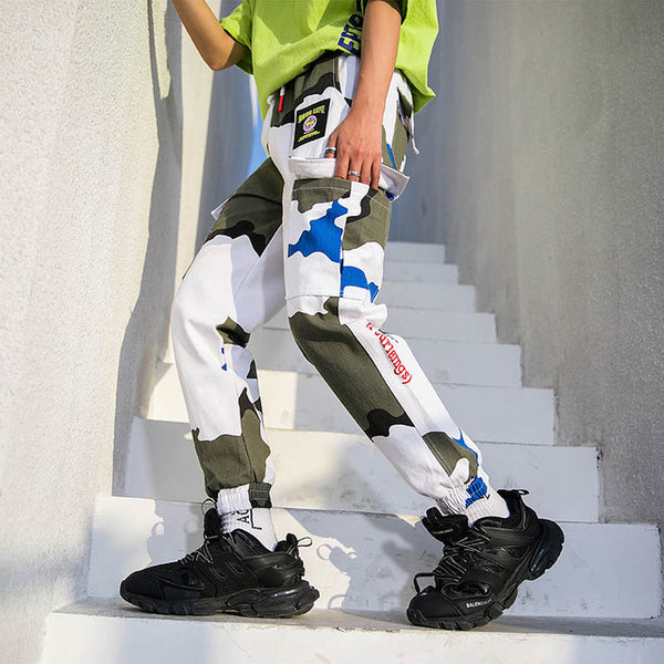 Plaid Zip-Pocket Joggers