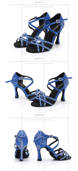 DILEECHI Latin Dance Shoes Women