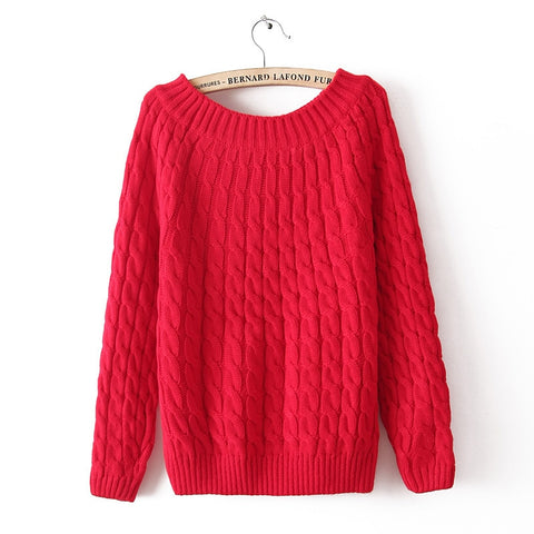 Danjeaner Fashion Casual 9 Colours Women Sweater Pullovers Retro