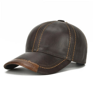 2019 High Quality Genuine Leather Baseball Cap Men Solid Winter Snapback Caps Hip Hop Bone Masculino Gorra Trucker Hats
