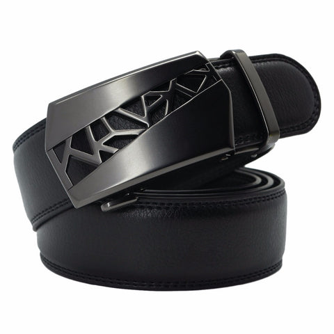 New Brand Designer Pure black belt buckle High Quality Cinturones