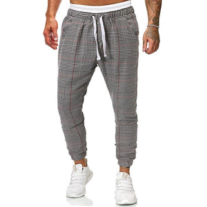 Plaid Toggle Drawstring Windbreaker Joggers