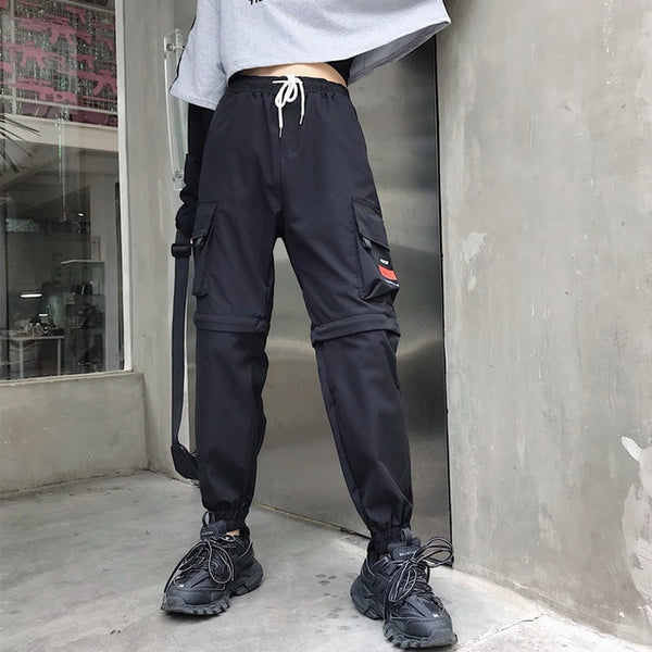 Plaid Zip-Pocket Joggers