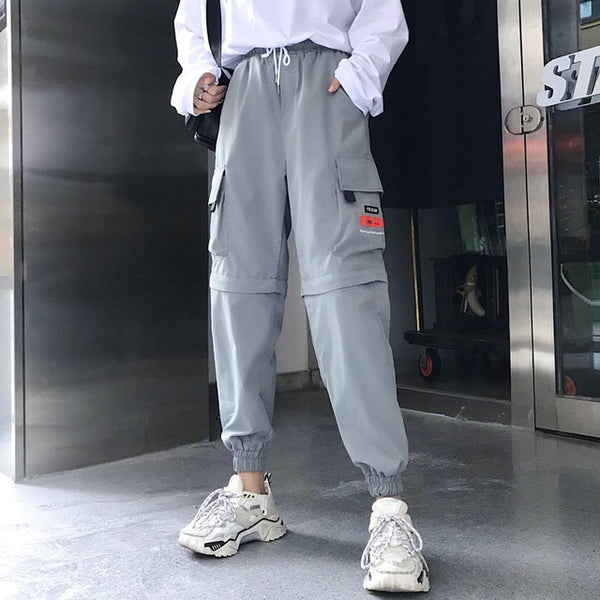 Plaid Zip-Pocket Joggers