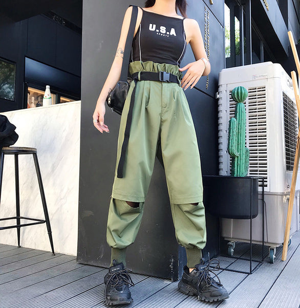 Plaid Zip-Pocket Joggers