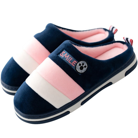 Winter Home Slippers Women Family Slippers Couple Warm Cotton