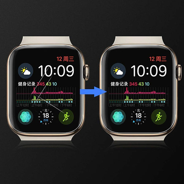 2PCS 9D Full Curved Soft Tempered Glass For Apple Watch