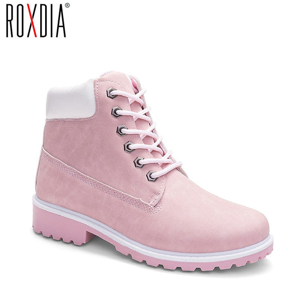 ROXDIA autumn winter women ankle boots new fashion woman snow