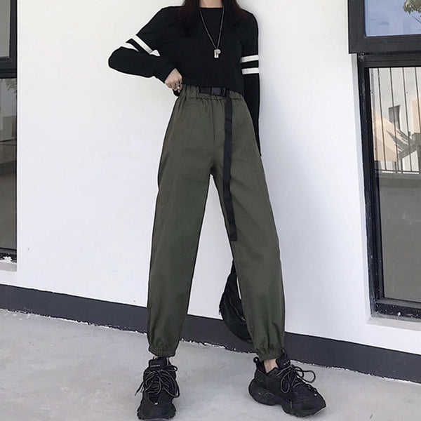 Plaid Zip-Pocket Joggers