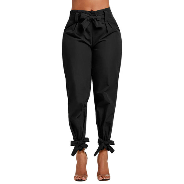 Glen Plaid Paperbag Pants