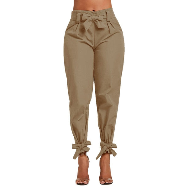 Glen Plaid Paperbag Pants