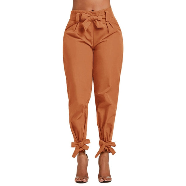 Glen Plaid Paperbag Pants