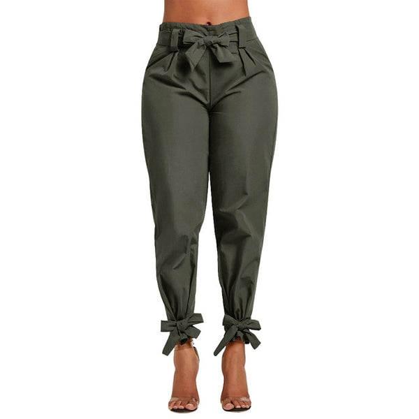 Glen Plaid Paperbag Pants