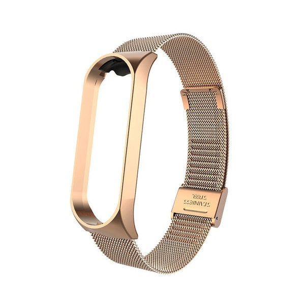Stainless Steel For Xiaomi Mi Band 2 3 4 Strap Wristband Smart Watch Strap