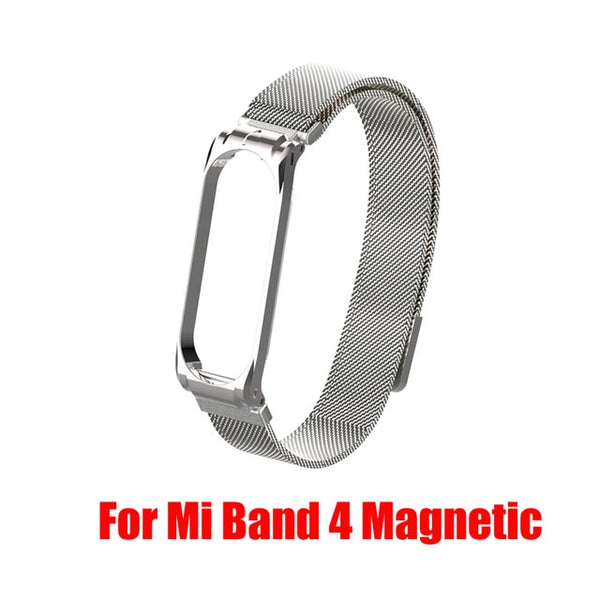 Stainless Steel For Xiaomi Mi Band 2 3 4 Strap Wristband Smart Watch Strap