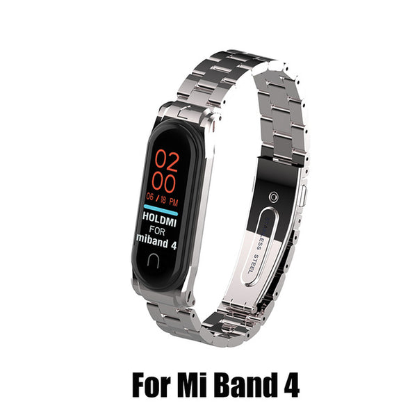 Stainless Steel For Xiaomi Mi Band 2 3 4 Strap Wristband Smart Watch Strap