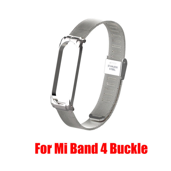 Stainless Steel For Xiaomi Mi Band 2 3 4 Strap Wristband Smart Watch Strap
