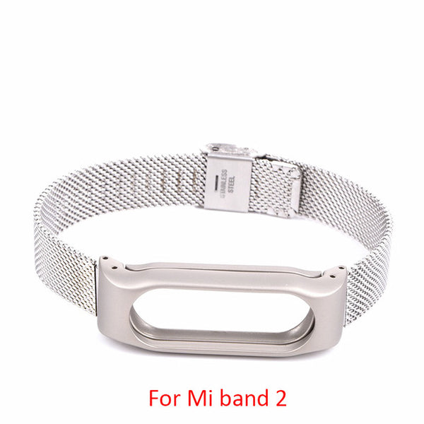 Stainless Steel For Xiaomi Mi Band 2 3 4 Strap Wristband Smart Watch Strap