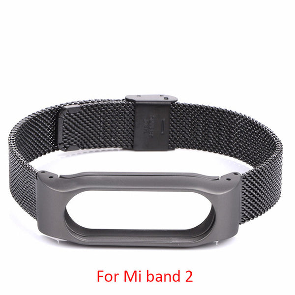 Stainless Steel For Xiaomi Mi Band 2 3 4 Strap Wristband Smart Watch Strap