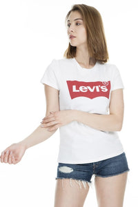 Levi's Printed Bicycle Neck T Shirts WOMEN T SHİRT