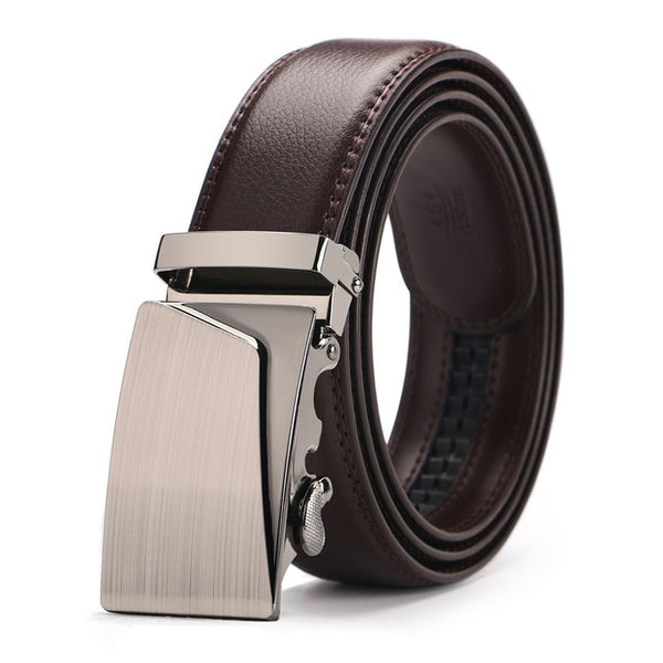 2019 New automatic buckle belts for men leather strap  men's belts Fashion brand designer male jean belt