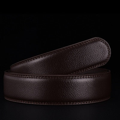 2019 New automatic buckle belts for men leather strap  men's belts Fashion brand designer male jean belt