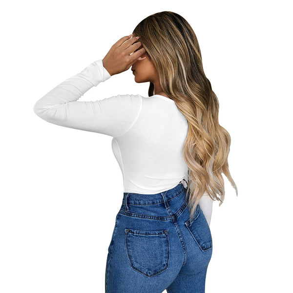 Ribbed Cutout Bodysuit