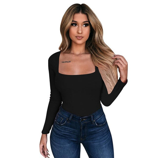 Ribbed Cutout Bodysuit