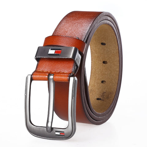 2018 Spring New Casual Retro Pu Microfiber Leather Belt Washed Belt